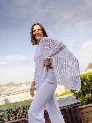 süel knitted poncho