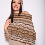 Süel knitted wool poncho + hat