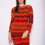 knitted wool lace dress