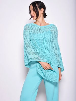 süel knit lace poncho